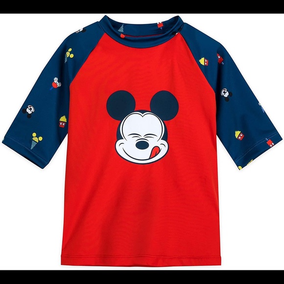 Mickey Mouse Rash Guard Size 9 - Picture 2 of 4